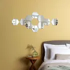 Acrylic Hexagon Shaped Wall Mirror Stickers 