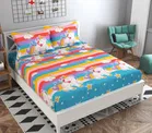Microfiber Double Bedsheet with 2 Pillow Covers 