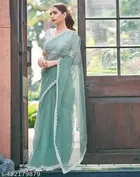 Net Embellished Saree for Women 