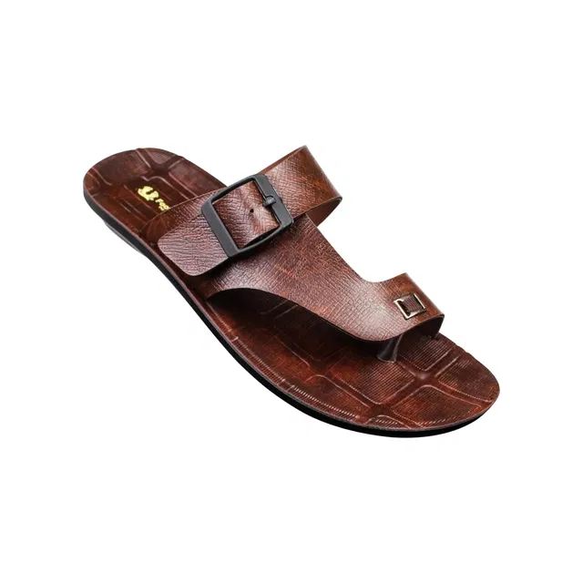 Flip Flops for Men (Brown, 9)