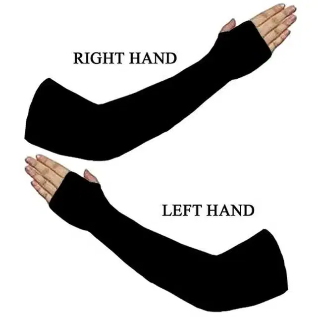 Arm Sleeves for Men (Black, Set of 1)