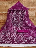 Organza Unstitched Dress Material for Women 