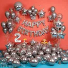 52 Pcs 2nd Birthday Decoration kit, Multicolour, Set of 1