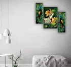 Textured Radha Krishna Home Decor Digital Painting 12x18 Set of 3