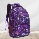 Canvas Backpack Bag, Purple