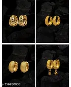 Gold Plated Stud/Earring/Combo For Women'S/Girls