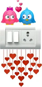 AVV Birds & Couple Switch Board Sticker 8x13cm