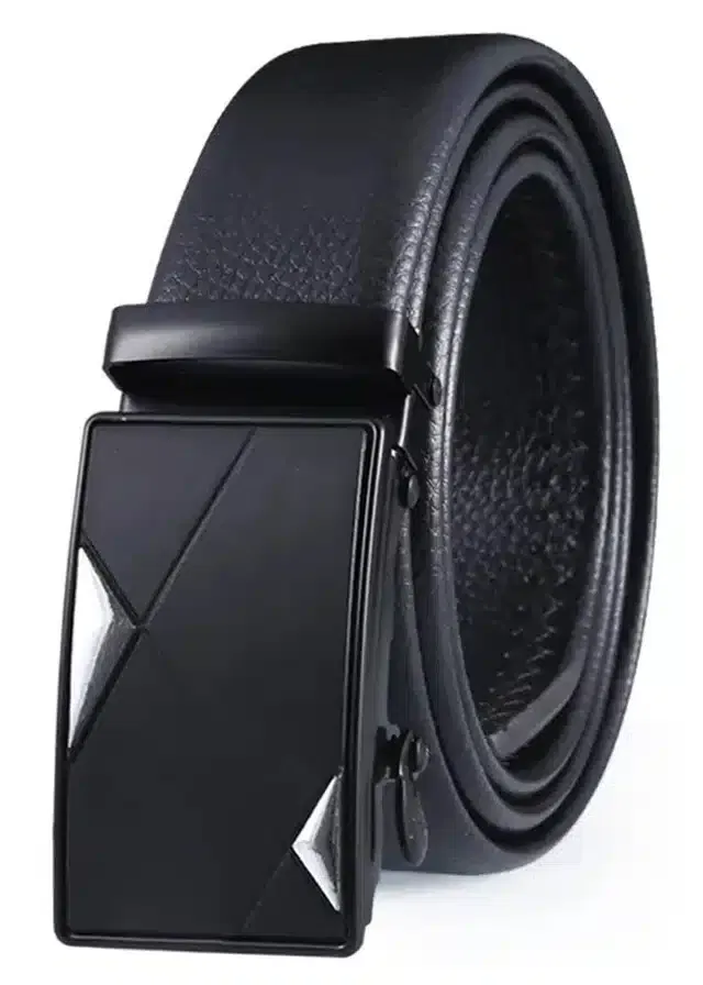 Synthetic Casual Belt for Men (Black)