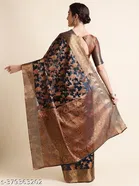 Organza Zari Woven Saree for Women 