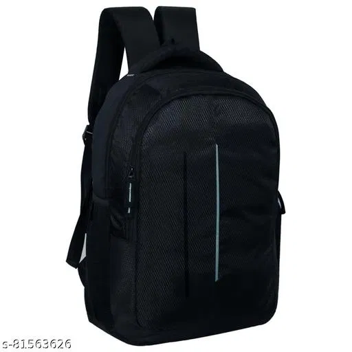 Polyester Backpack for Men & Women, Black