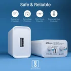 Portronics 2.4A Fast Charging  Wall Adapter ,White