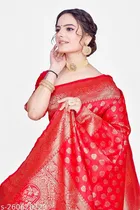 Banarasi Silk Zari Woven Saree for Women 