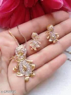 Alloy Necklace with Earrings for Women 