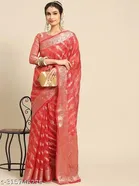 Organza Zari Woven Saree for Women 