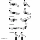 Single Spring Tummy Trimmer with Ab Wheel Roller 