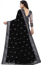 Net Embroidered Saree for Women 