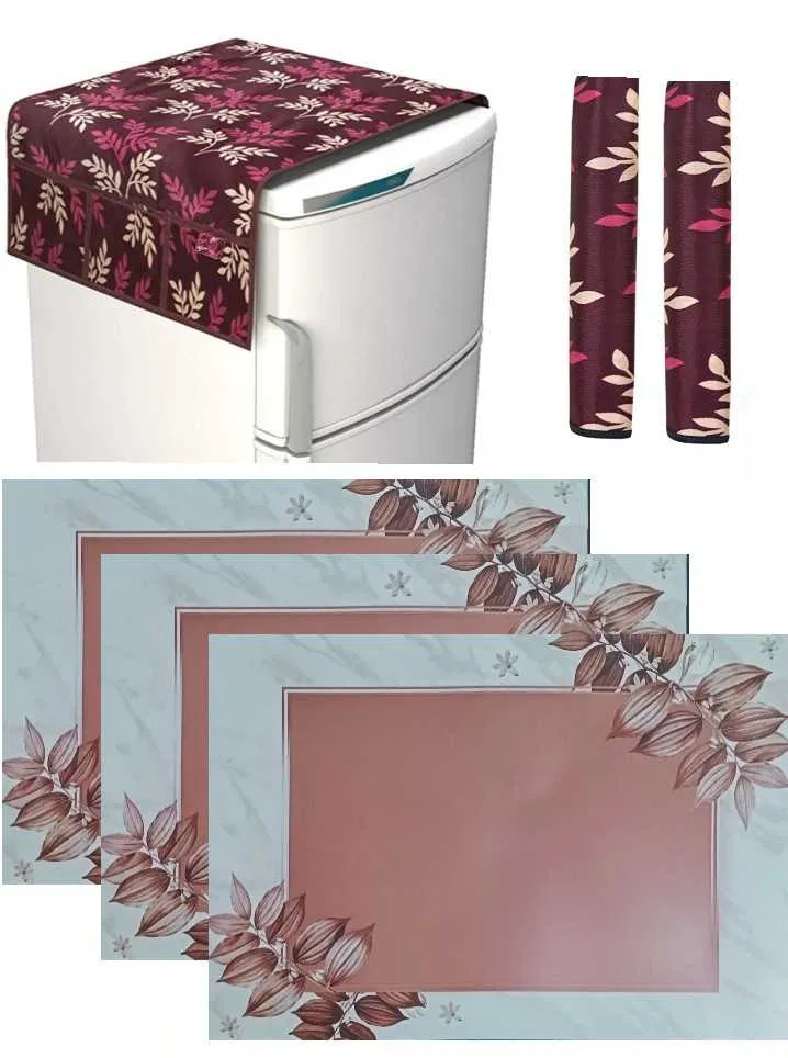 Refrigerator Covers (Maroon) (A-95)