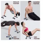 AJRO DEAL PUSH UP BAR-BLUE Portable, Strength Training Made Easy 