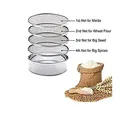 Steel 4 in 1 Interchangeable Sieve Set