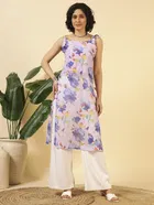 Tie Up Georgette Kurti for Women 