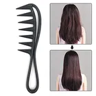 Plastic Hair Comb (Black)