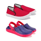 Combo of Casual Shoes and Clogs for Men 