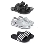 Combo of Sliders with Flipflops & Clogs for Men 