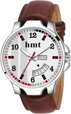 HMT Analog Watch for Men (Brown & White)