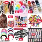 Abs Plastic Hair Accessories Combo for Women, Pack of 58 