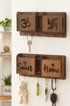 KC Art Wooden Key Holder, 2 Pcs