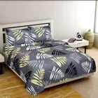 Glace Cotton Printed Double Bedsheet with Two Pillow Covers 