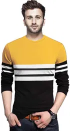 Round Neck Colorblocked T-Shirt for Men 