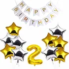 2nd Happy Birthday Balloon Decoration Kit, White, Set of 1