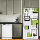Vinyl Wallpaper Sticker for Fridge Door 