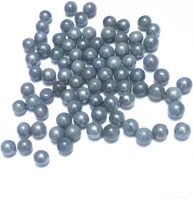 100 Pcs Mini Size Glass Marbles with Shooter (Grey, Set of 1)