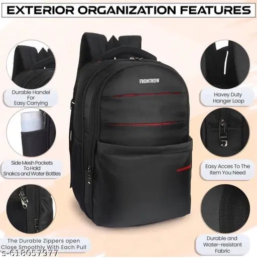 RAYER BAGS 35 L Casual Waterproof Laptop Bag/Backpack for Men Women Boys Girls/Office School College Teens & Students (black)