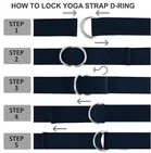 Yoga Strap with D-Ring Stretching Belt ,
