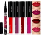 36H Eyeliner with 4 Pcs Liquid Matte Liquid Lipsticks 