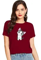 Half Sleeves Printed T-shirt for Women & Girls 