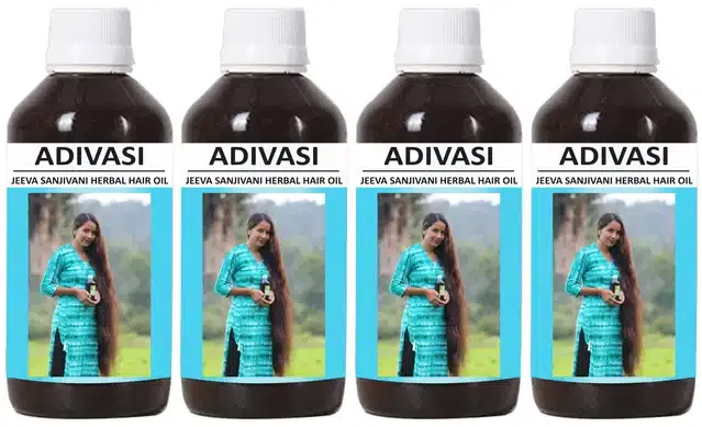 Aadivasi Herbal Hair Oil (50 ml, Pack of 4)