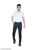 Denim Slim Fit Jeans for Men (Black, 28)