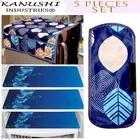 KANUSHI Industries® 1Pc Fridge Cover for Top with 6 Utility Pockets 