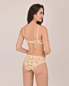 Cotton Printed Lingerie Set for Women, Multicolor, Pack of 3 