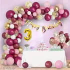 49 Pcs 3rd Birthday Decoration kit, Multicolour, Set of 1