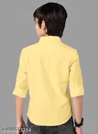 Solid Cotton Blend Polo Shirt for Boys 
