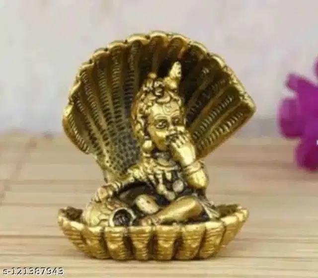 Brass Laddu Gopal Idol (Golden)