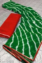 Georgette Printed Saree for Women 