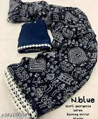 Georgette Abstract Saree for Women 