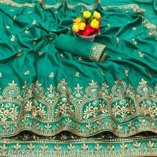 Beautiful Saree for Women (Green)