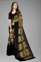 Georgette Printed Saree for Women 